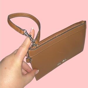 Nine West Brown Wristlet Clutch